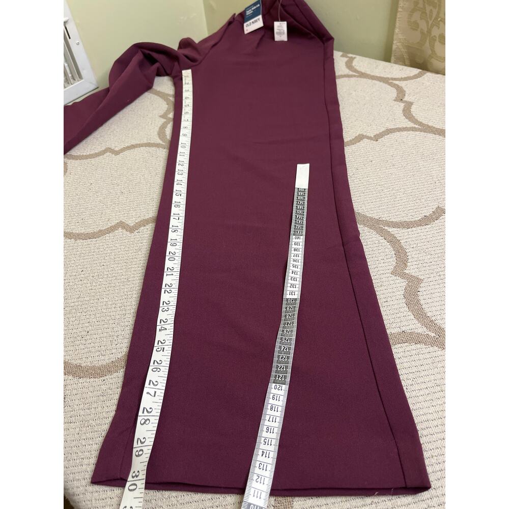 Old Navy Extra High Rise Taylor Wide Leg Trouser, Cherry Bark, size medium, NWT - Picture 7 of 15